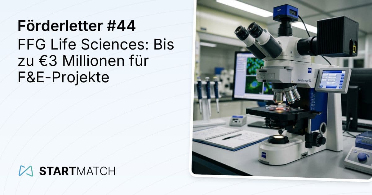 FFG Life Sciences: Bis zu €3 Millionen für F&E-Projekte