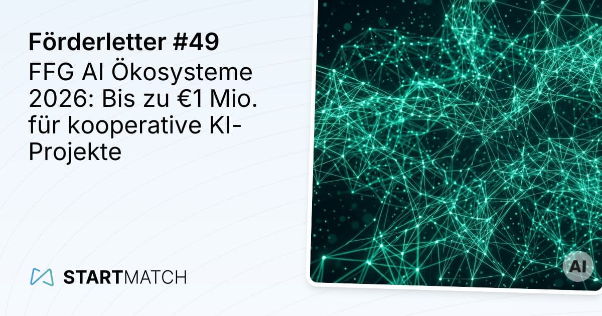 FFG AI Ökosysteme 2026: Bis zu €1 Mio. für kooperative KI-Projekte